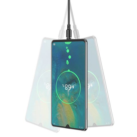 USB кабель Hoco X52, USB тип-C, USB тип-A, 100 см, 3 A, черный, магнитный, #6931474735546 Превью 3