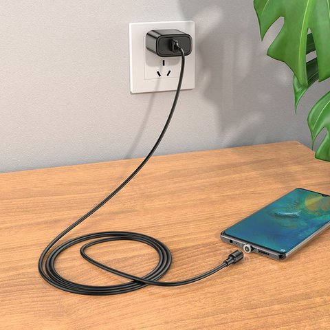 USB кабель Hoco X52, USB тип-C, USB тип-A, 100 см, 3 A, черный, магнитный, #6931474735546 Превью 4