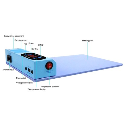 Heating Station (separator/mat) Sunshine S-918E mini, (225 × 175 mm) Preview 2