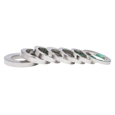 Cinta de níquel para soldar baterías, 0,3 mm, 10 mm, 10 m, acero niquelado Vista previa  2