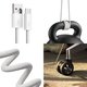 Cable USB Baseus Dynamic Series, USB tipo-A, USB tipo C, 100 cm, 100 W, blanco, #CALD000602 Vista previa  1