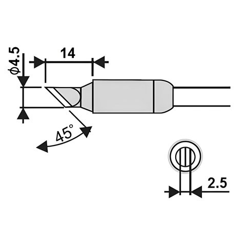 Soldering Iron Tip Goot RX-85HSRT-4.5K Preview 1