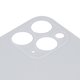 Housing Back Cover compatible with iPhone 11 Pro, (white, silver, no need to remove the camera glass, Original (PRC), big hole, matte silver) Preview 1