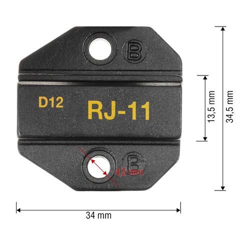 Mordazas para crimpadora Pro'sKit 1PK-3003D12 Vista previa  1