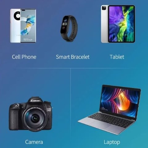 Adaptador de red Mechanic E-Power Pro, 200 W, Quick Charge, Power Delivery (PD), con cargador inalámbrico, 8 puertos Vista previa  3