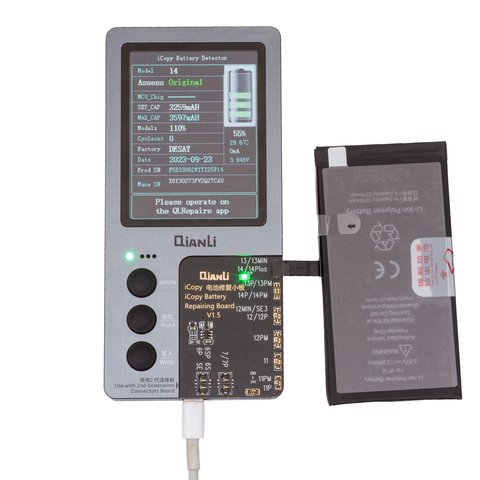 Batería JCID puede usarse con Apple iPhone 14, Li-Polymer, 3.87 V, 3590 mAh, mayor capacidad Vista previa  1