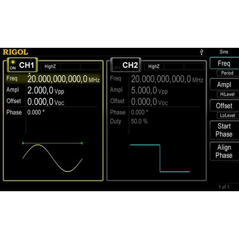 Универсальный генератор сигналов RIGOL DG4062 Превью 3