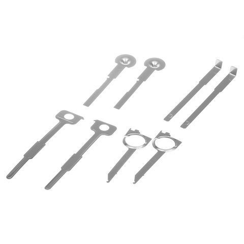 Набор инструментов для снятия штатных и нештатных автомагнитол (сталь, 38 предметов) Превью 1