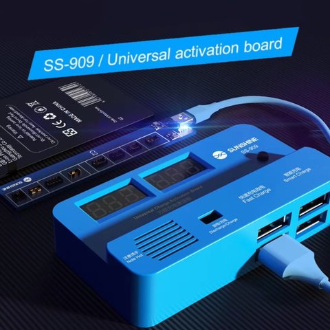 Кабель для запуску батареї Sunshine SS-909, плата активації батареї, з цифровим індикатором зарядки, iphone 6 - 15 pro Max/ Android/ ipad Прев'ю 1