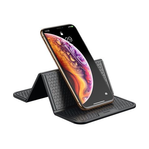 Антискользящий коврик Baseus Folding Bracket Antiskid Pad, черный, 205 мм, 122 мм, #SUWNT-01 Превью 1