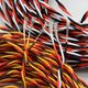 Сервокабель 3x26AWG, 0,13 мм², 1 м, плетений, помаранчевий, коричневий, жовтий Прев'ю 2