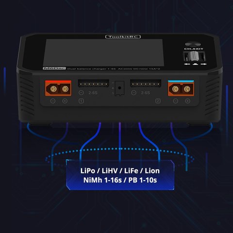 Зарядное устройство ToolkitRC M6DAC, Original, AC 350W, DC 700W Превью 1