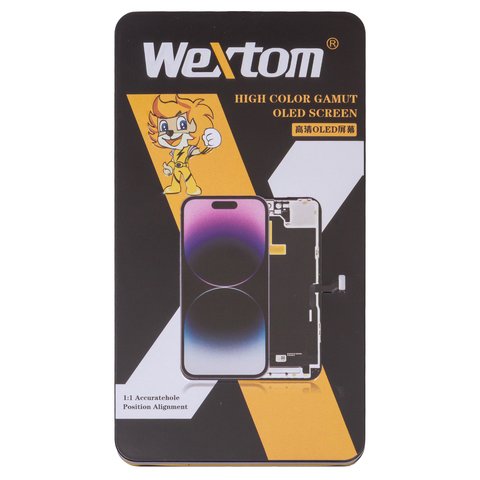 Дисплей Wextom для iPhone 13 Pro Max, черный, с рамкой, HC, без ошибки, (OLED) soft, Diagnosable, 120Hz Превью 2