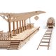 Mechanical 3D Puzzle UGEARS Railway Platform Preview 4